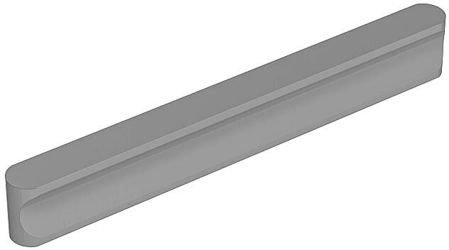 Ручка планка АП-461 сгреи, 1.1×14.8×1.7 см