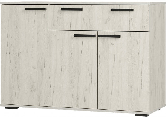 Комод "Стандарт №4" НЕВ (1200х828х460) дуб крафт белый