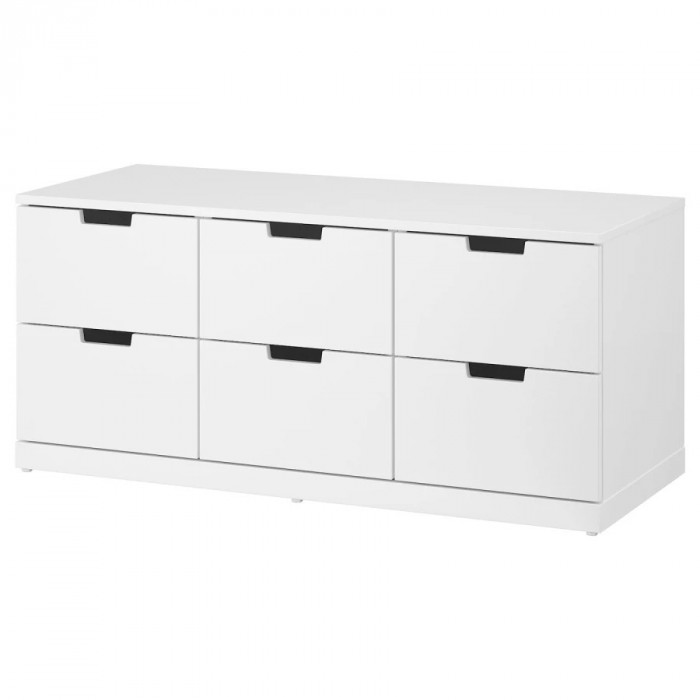 Комод NORDLI IKEA 47х120х54 см (МДФ) Белый DM635-6 120*47*54 см, Белый   Фиеста
