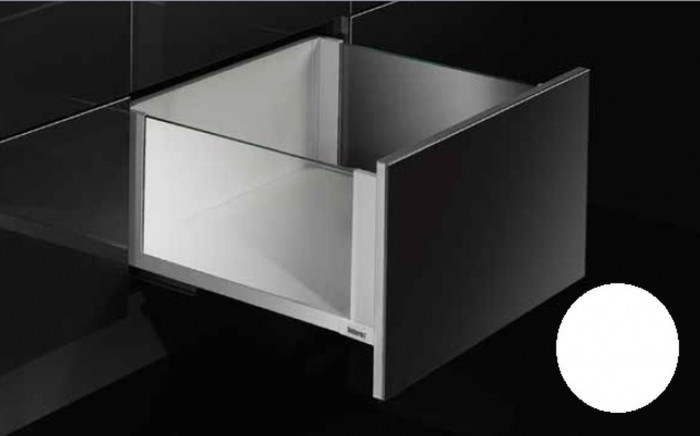 Выдвижной ящик со стеклянными стенками Titus Tekform slimline DW182 500 мм, стекло, белый арт. 655-7X50-152-00, 655-7X50-152-00