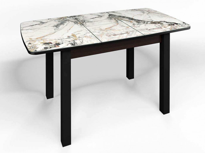 Стол СМ-6 Флорида ноги окрас квадратный венге/черный