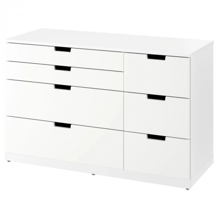 Комод NORDLI IKEA 47х120х76 см (МДФ) Белый DM635-6 120*47*75,8 см, Белый   Фиеста