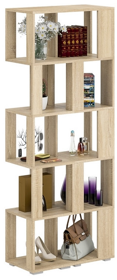 Стеллаж СВК 2 шт., цвет дуб сонома, ШхГхВ 70х35х179 см.