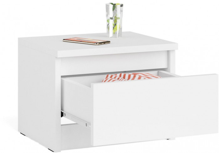Мори Тумба прикроватная ТПМ400.1, цвет белый, ШхГхВ 40,4х34,6х30 см.