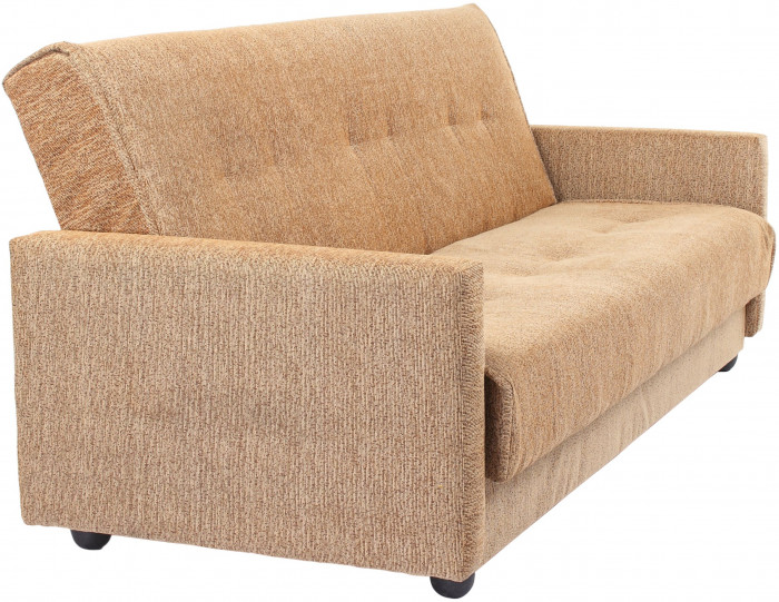 Раскладной диван-кровать, прямой, книжка, цвет бежевый, Милан 120