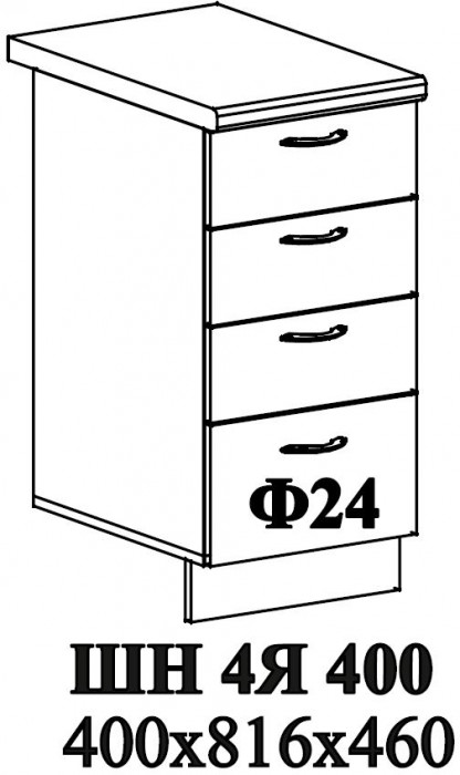 Ф-24 Альфа (ШН4Я 400) МДФ холст белый