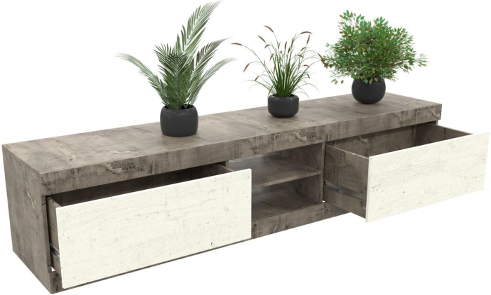 Набор мебели для гостиной "Лондон", набор 2 - Оникс/Бетон пайн светлый