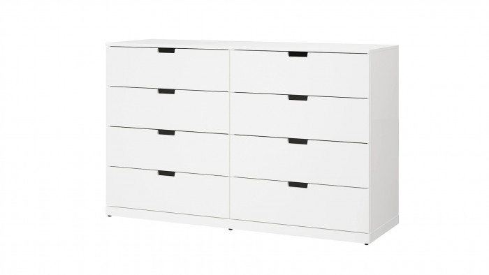 Комод NORDLI 8 IKEA 120x90 см (МДФ) Белый DM635-6 120*45*90 см, Белый   Фиеста
