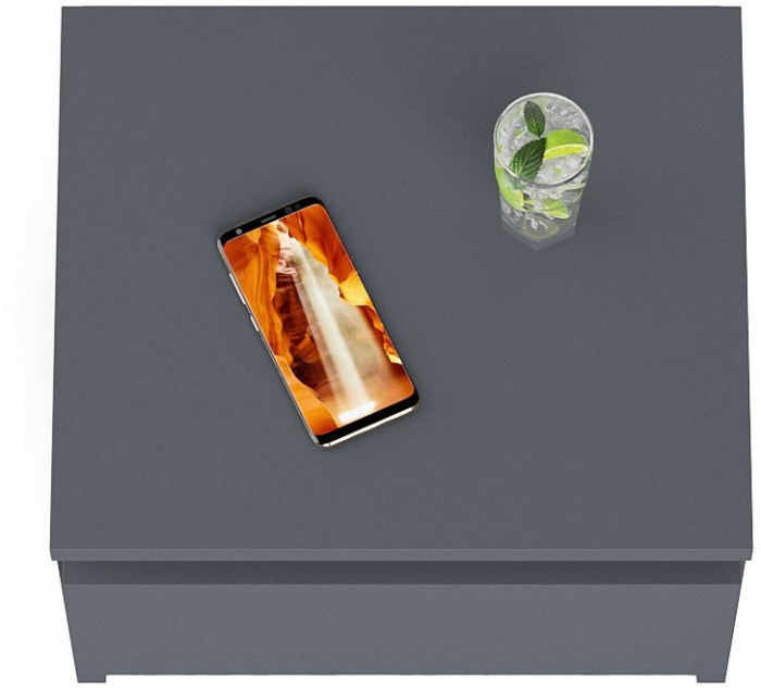 Мори Тумба прикроватная ТПМ400.1, цвет графит, ШхГхВ 40,4х34,6х30 см.