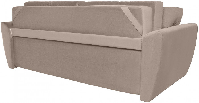 Диван-кровать Амстердам Люкс, 150х195, еврокнижка, пружинный блок, велюр, бежевый