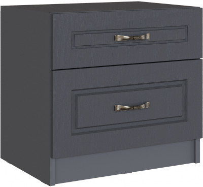 Тумба прикроватная Апполия, Графит серый/Лунный кратер