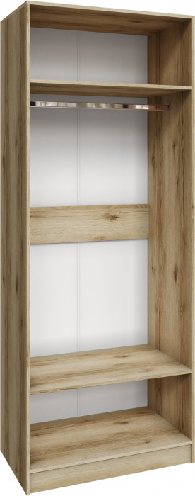 Шкаф Мадрид (0,9) с зеркалом, Дуб делано
