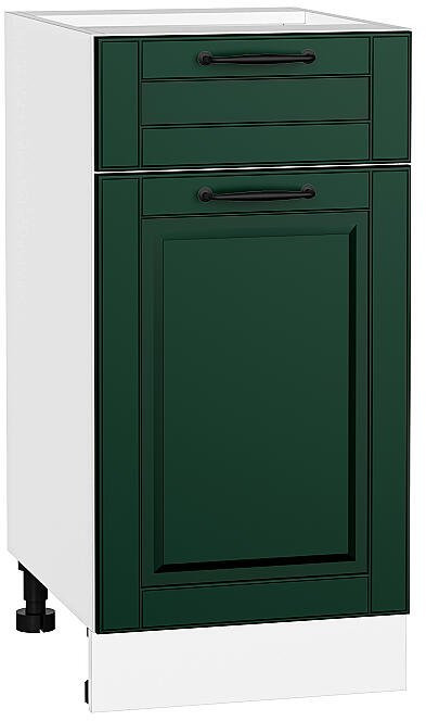 Кухонный гарнитур угловой Дублин-02, МДФ, 220×240 см, Белый/Особый Белый/Особый зеленый (Кварц белый)