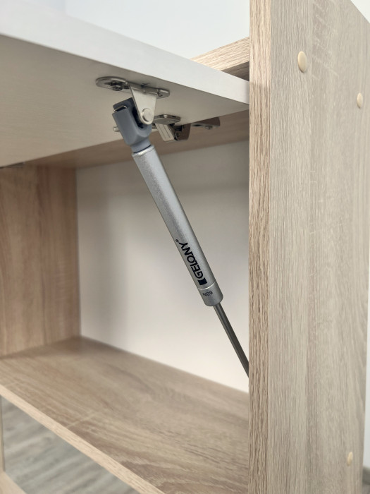 Компьютерный стол Квартет-9, Дуб крафт золотой/Графит серый