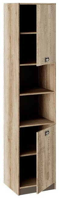 Пилигрим ТД-276.07.20 Шкаф (Дуб Каньон светлый, Фон серый)