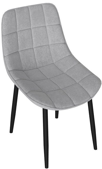 BOSTON Стул (Черный муар/Велюр V005 светло-бежевый)