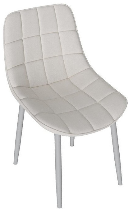 BOSTON Стул (Черный муар/Велюр V005 светло-бежевый)