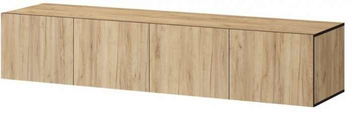 Антресоль Бастион ЛДСП 2,0 (Крафт золотой / Белый древесный)