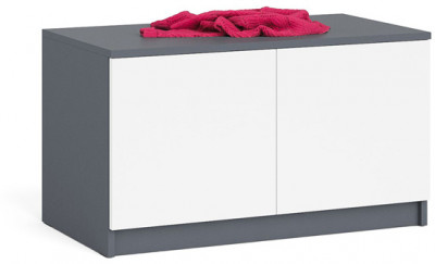 Мори Тумба/антресоль МА900.1, графит/белый