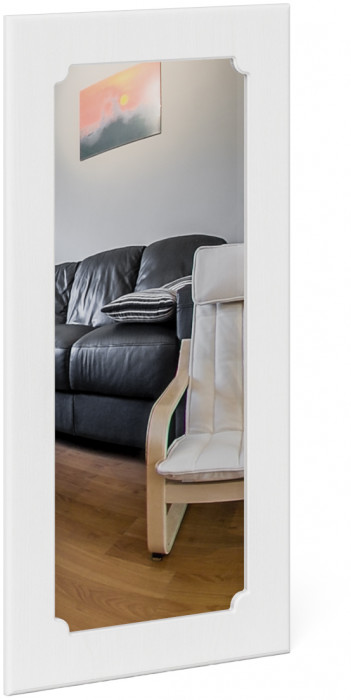 Прихожая П-6 Компоновка № 31, цвет белая шагрень/фасады МДФ белое дерево фрезеровка ромб, ШхГхВ 200х50х210 см., универсальная сборка