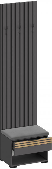 Прихожая Нао, набор №11, Дуб вотан/Белый, Вотан, Simple 27