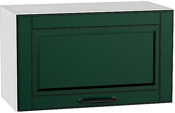 Кухонный гарнитур угловой Дублин-02, МДФ, 220×240 см, Белый/Особый зеленый (Мрамор дымчатый)
