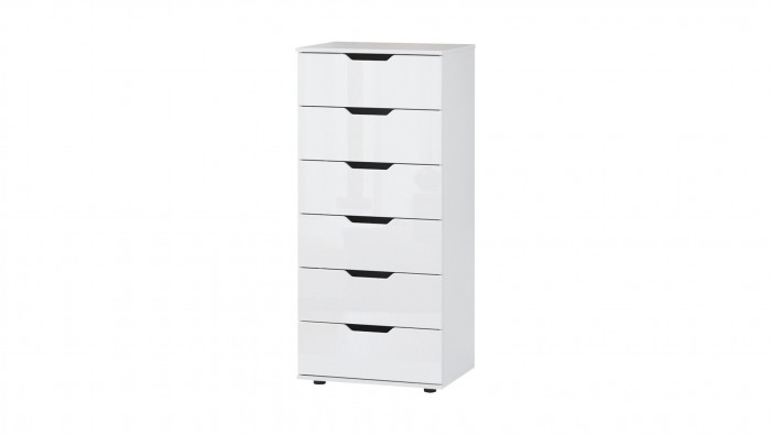 Комод Генри-18 IKEA (МДФ) Белый DM635-6 60*45*133 см, Белый   Фиеста