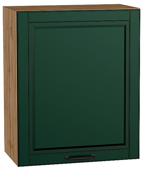 Кухонный гарнитур угловой Дублин-02, МДФ, 220×240 см, Вотан/Особый зеленый (Гранит белый)