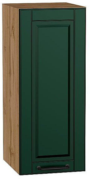 Кухонный гарнитур угловой Дублин-02, МДФ, 220×240 см, Вотан/Особый зеленый (Гранит белый)