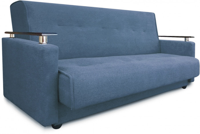 Диван-книжка Милан Люкс, 120х190, серый