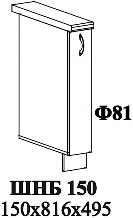 Ф-81 Катрин (ШНБ 150) МДФ сноу (замена на Софт вайт)