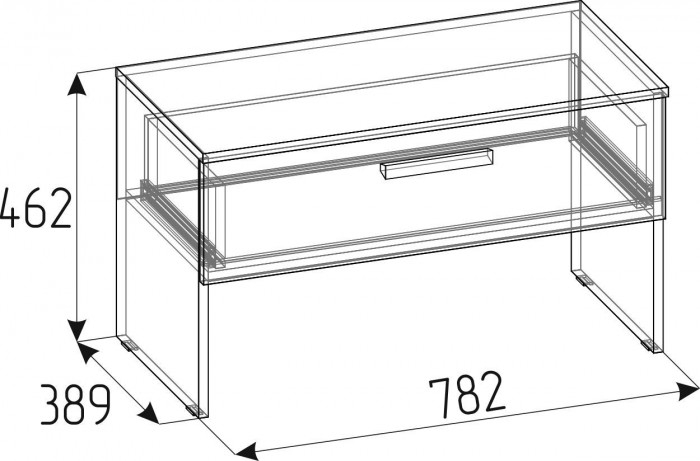 Тумба Nature 88, дуб крафт