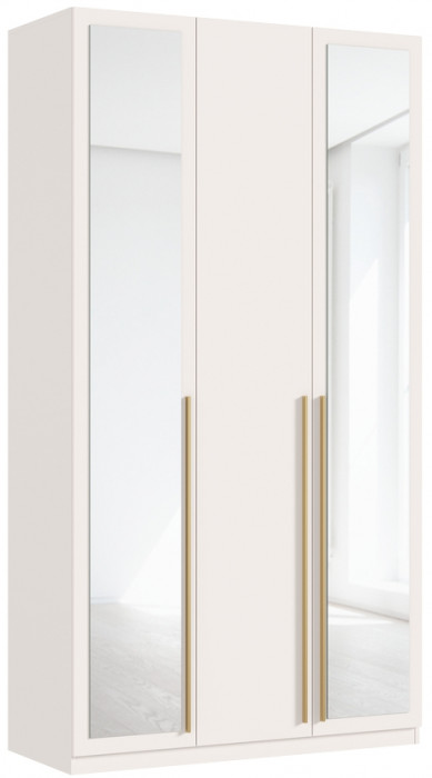 Шкаф 3-х створчатый Ларго (1200) 2 зеркала, Кашемир (золото)