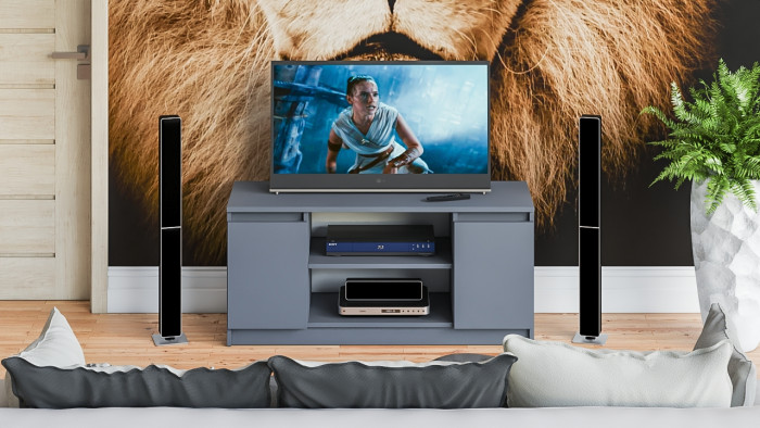 Мори Тумба ТВ МТВ1200.1, цвет графит, ШхГхВ 120,4х41х54,6 см.