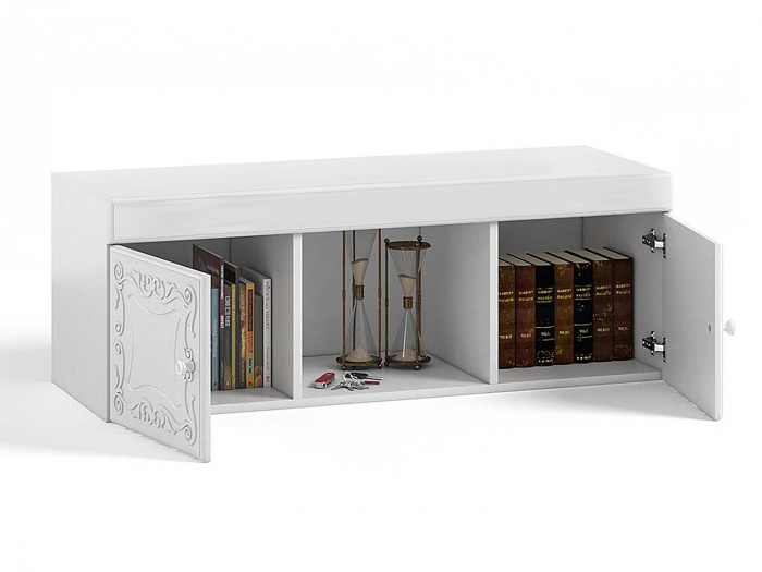 Полка навесная Италия ИТ-13 белое дерево