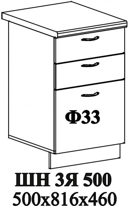 Ф-33 Мария (ШН3Я 500) МДФ белый