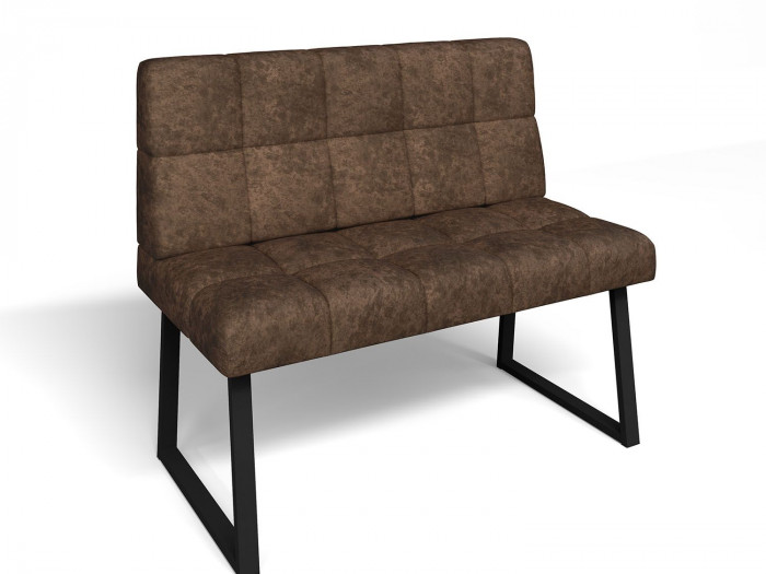 Кухонный диван Реал МД 1100 Коньяк/Черный муар