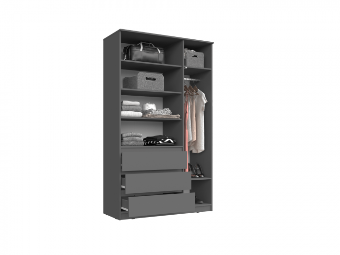 Челси Шкаф 1200, графит, склад