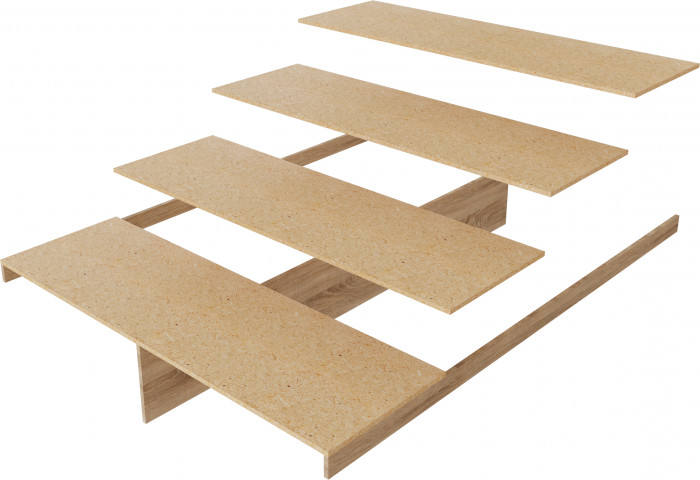 Толедо Кровать 160 белый, настил ДСП