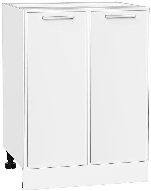 Кухонный гарнитур Квадро-01, МДФ, 300 см, Белый (Черный детройт)