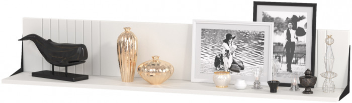 Валенсия Гостиная № 113, ЛДСП белый шагрень/МДФ белый шагрень