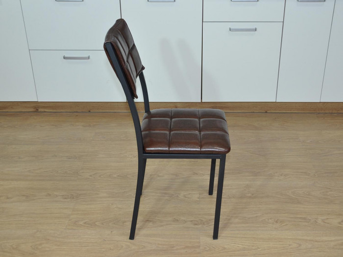 Стул Т / черный/коричневый