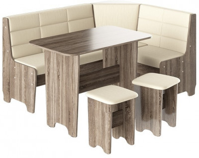 Техас Кухонный уголок Исп.2 (Дуб Сонома трюфель/Кашемир Крем)