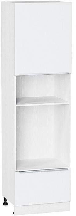 Кухонный гарнитур Фьюжн-02, МДФ, 440 см, Белый/Белый шелк (Мрамор черный)