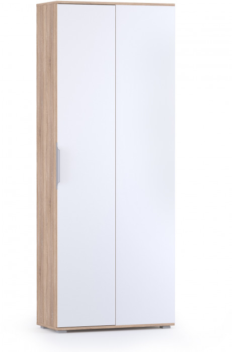 Куба Прихожая 11, цвет дуб сонома/белый премиум, ШхГхВ 143,7х107,3х210,6 см., универсальная сборка