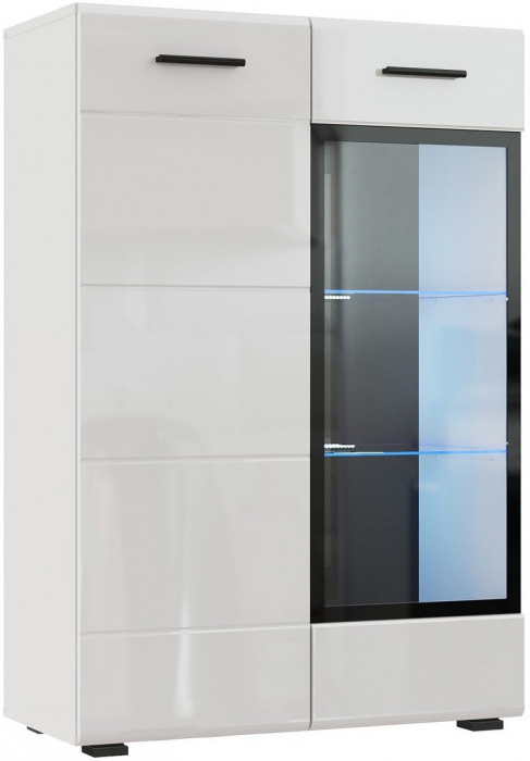 GLOSS комод КМВ-80 Белый/Белый глянец 71373136