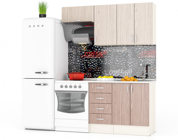 Кухня Мери 04 ШВ600+ШВ400+ШВв600+ШН600+ШН4Я400, дуб/ясень шимо светлый/ясень шимо тёмный