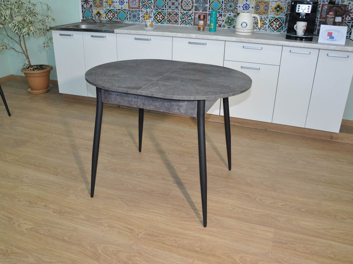 Обеденная группа Стиль-1 / Стул Х 4 шт. / Цемент темный/черный / бид 27