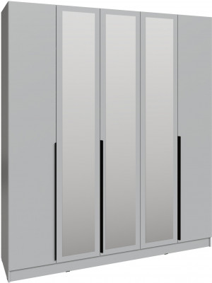 Шкаф Мадрид (2,0) с зеркалом, Камень серый