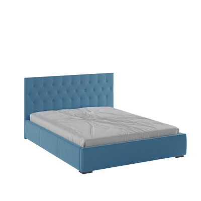 Октавия Кровать интерьерная 160 светло-голубой ромб, ортопед